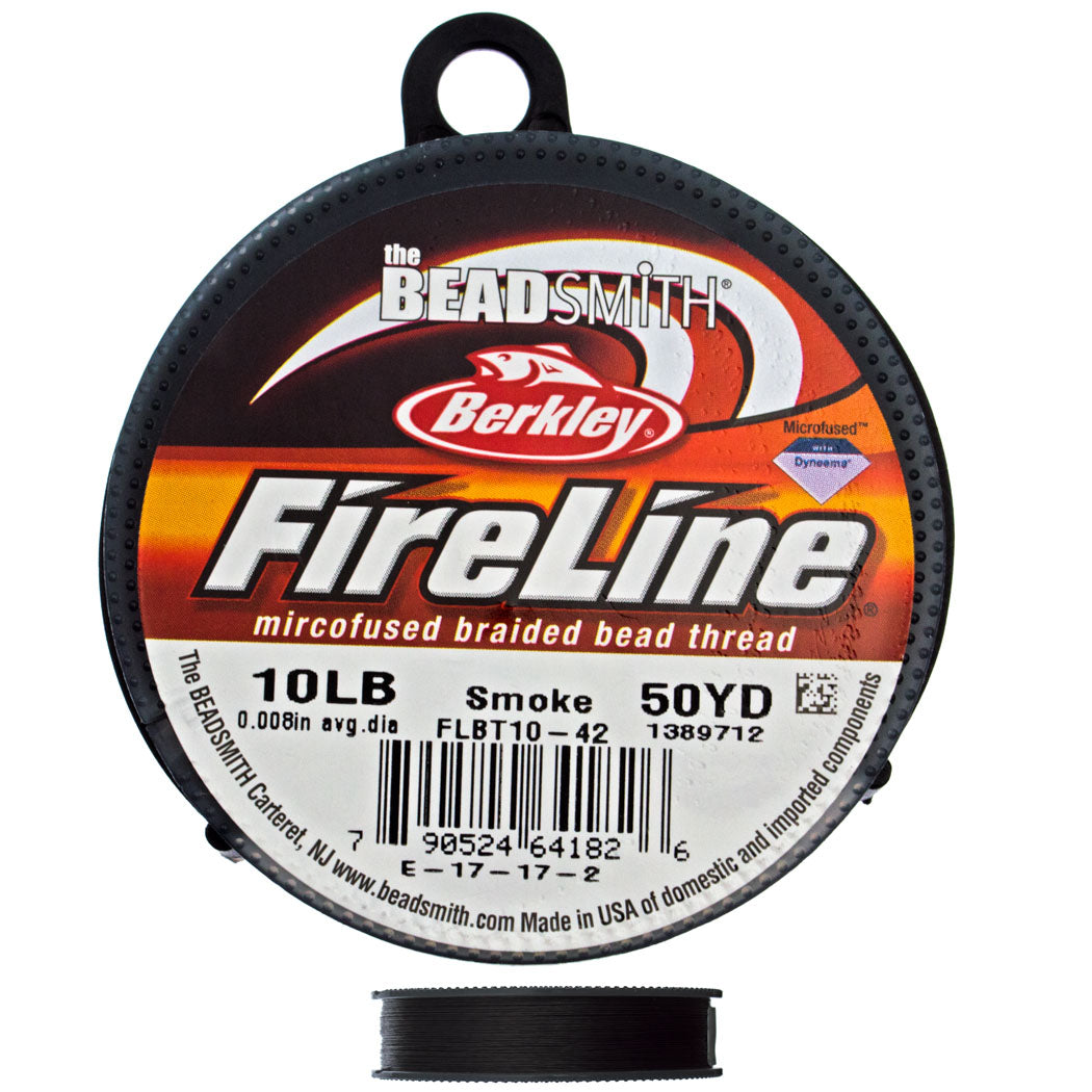 FireLine Beading Thread 8LB SMOKE GREY .007-50 Yards