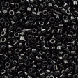 Miyuki Delica Seed Bead 15/0 Glossy Black 2-inch Tube DBS10