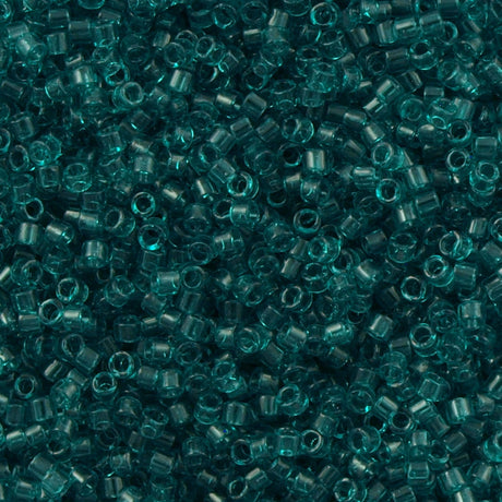 25g Miyuki Delica Seed Bead 11/0 Transparent Teal DB1108