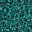 25g Miyuki Delica Seed Bead 11/0 Caribbean Teal Silver Lined DB1208