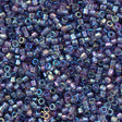 25g Miyuki Delica seed bead 11/0 Transparent Medium Amethyst AB DB1245