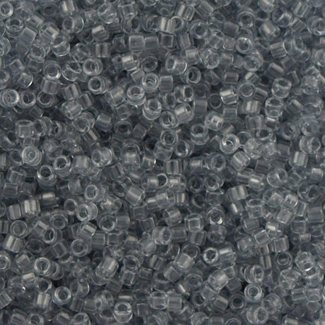 25G Miyuki Delica Seed Bead 11/0 Crystal Glazed Wolf Grey DB1406