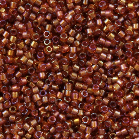 25G Miyuki Delica Seed Bead 11/0 Amethyst Inside Dyed Color Toffee DB1736