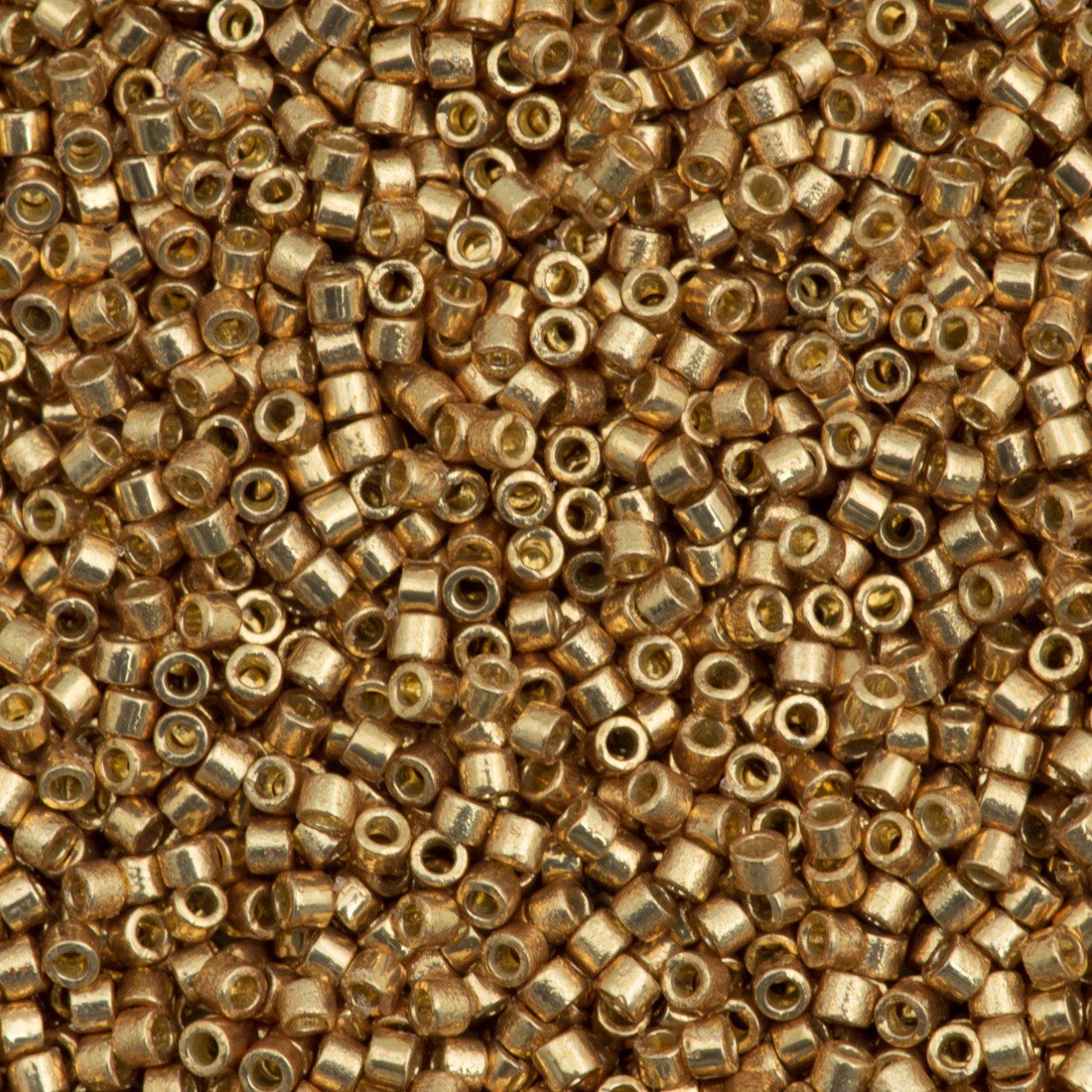 25g Miyuki Delica Seed Bead 11/0 Duracoat Galvanized Champagne DB1834