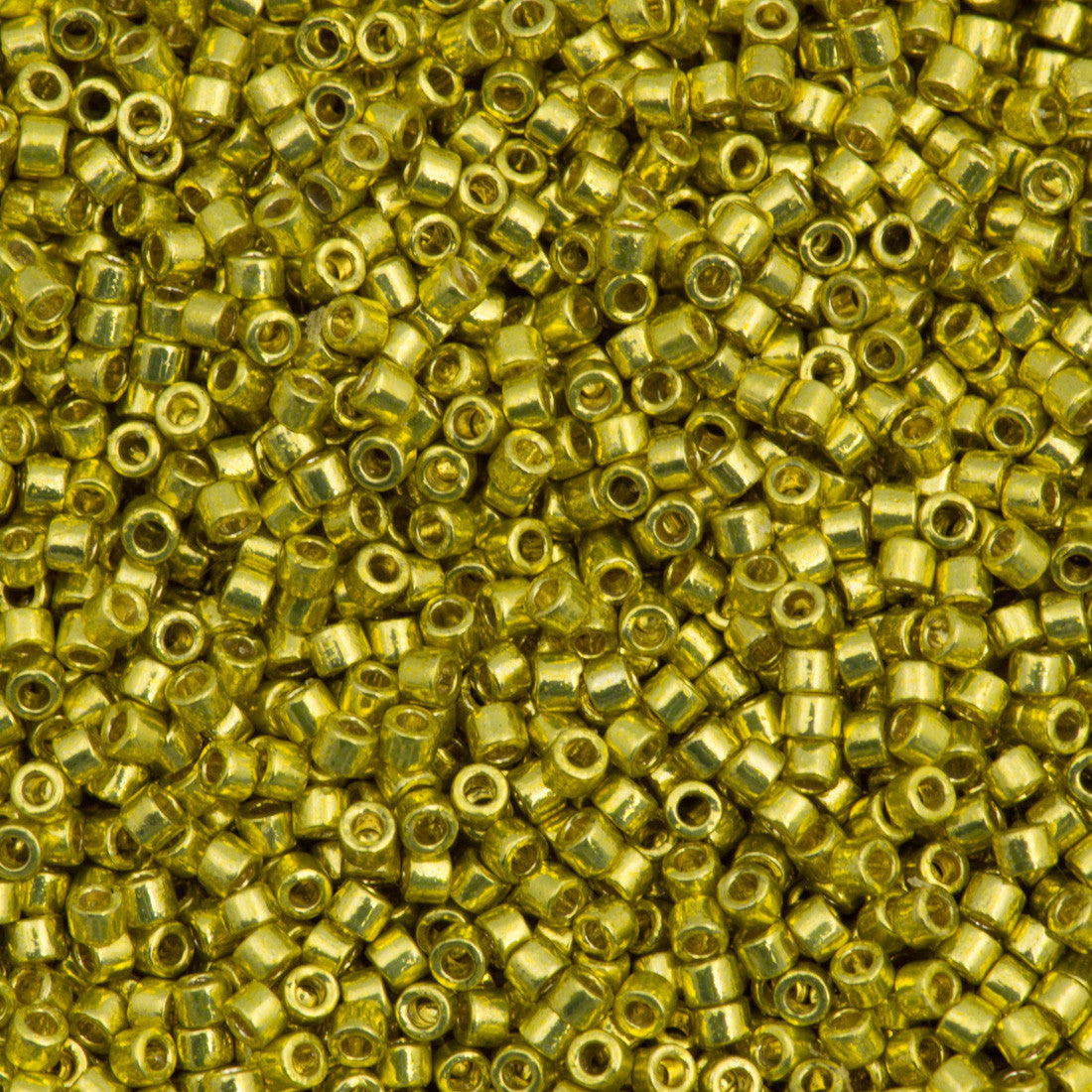 Miyuki Delica Seed Beads, 11/0 Size, Duracoat Galvanized Yellow Gold DB1833  (2.5 Tube)