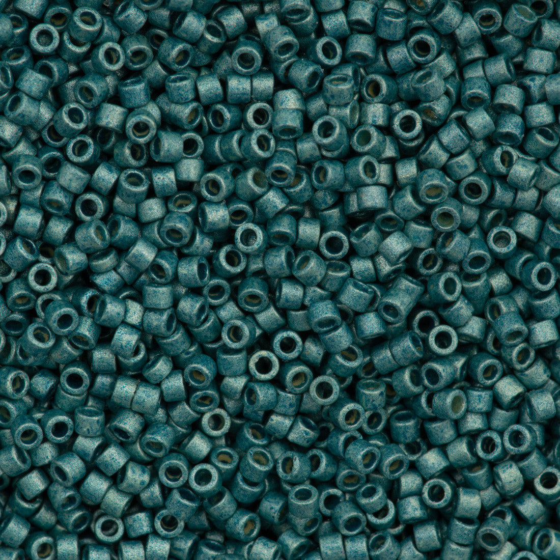 Miyuki Delica Seed Bead 11/0 Duracoat Galvanized Matte Dark Seafoam 2-inch Tube DB1847F