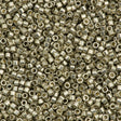 Miyuki Delica Seed Bead 11/0 Duracoat Galvanized Light Smoky Pewter 2-inch Tube DB1851