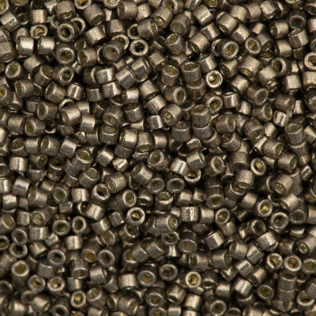 Miyuki Delica Seed Bead 11/0 Duracoat Galvanized Pewter 2-inch Tube DB1852