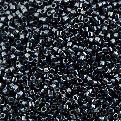 100g Miyuki Delica Seed bead 11/0 Gunmetal DB1