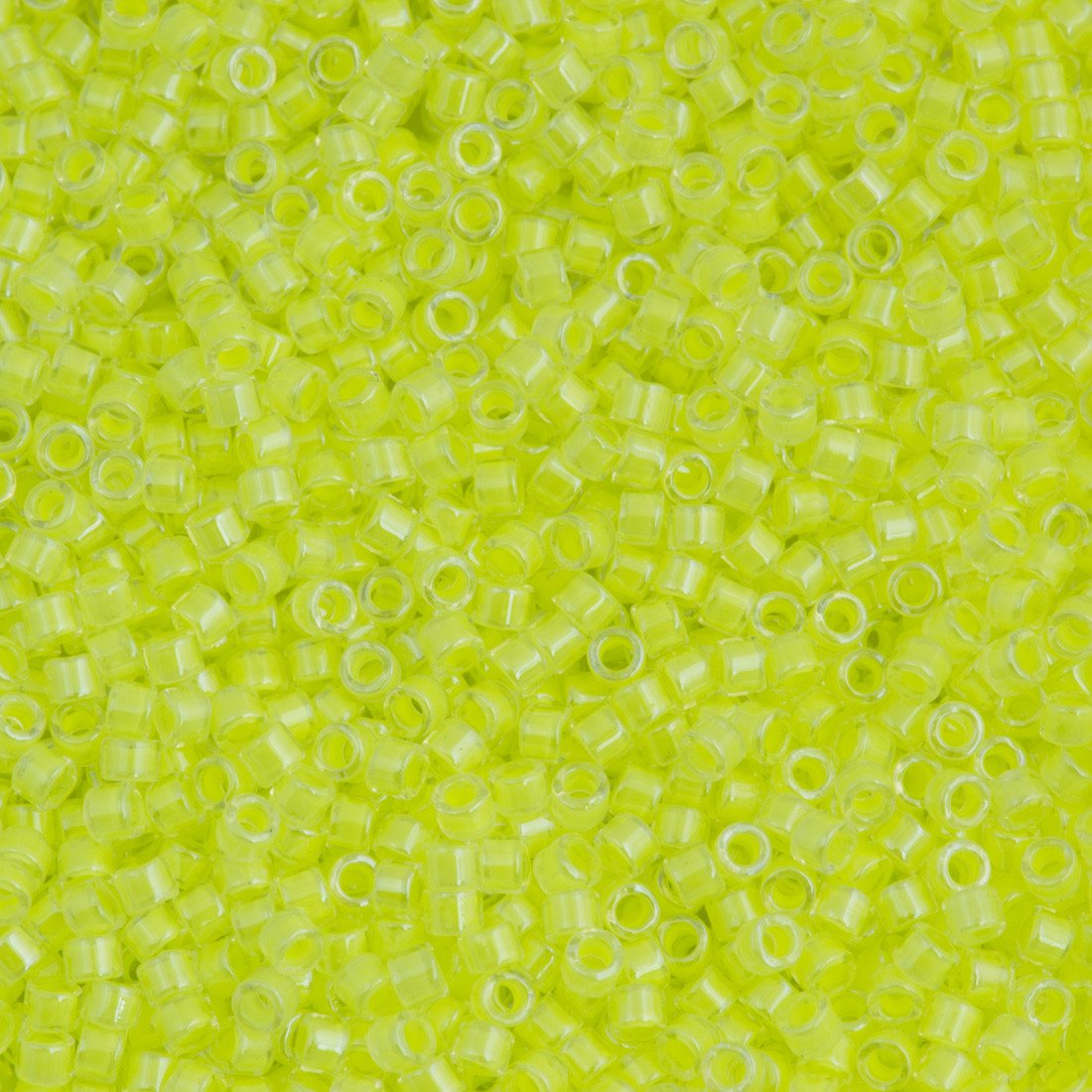 25g Miyuki Delica Seed Bead 11/0 Luminous Limeade DB2031