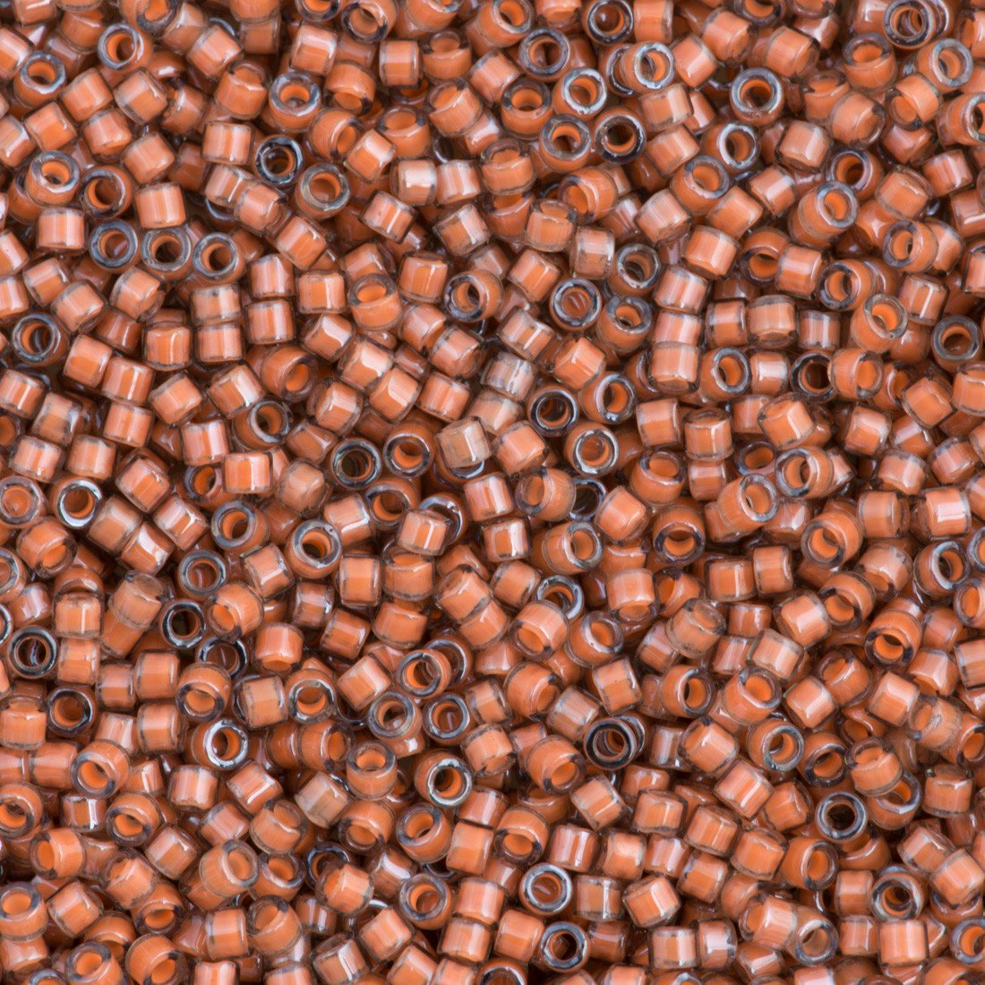 25g Miyuki Delica Seed Bead 11/0 Luminous Guava DB2044