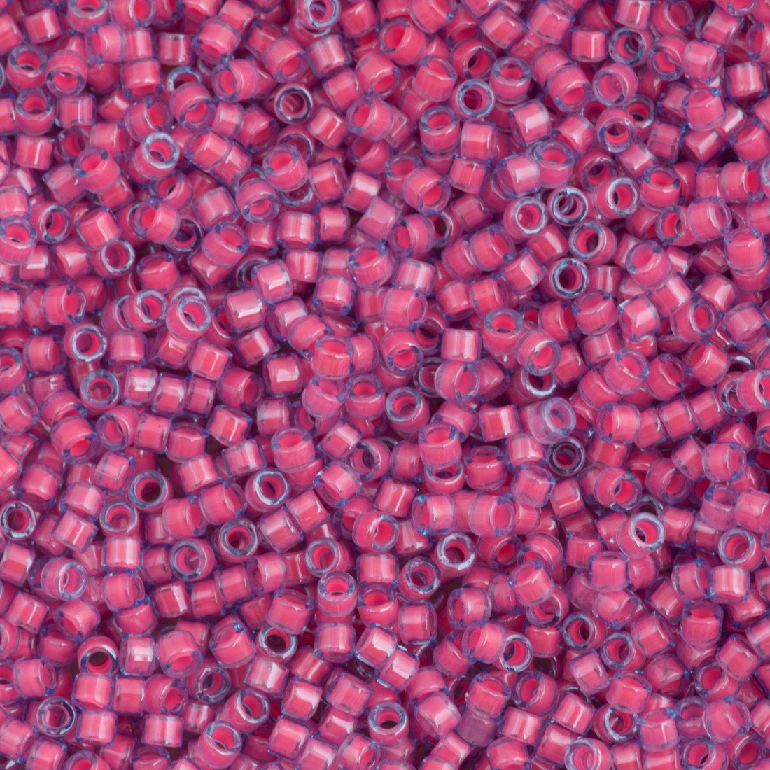 25g Miyuki Delica Seed Bead 11/0 Luminous Pink Taffy DB2048