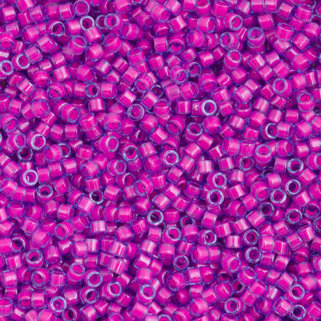 25g Miyuki Delica Seed Bead 11/0 Luminous Hot Pink DB2049