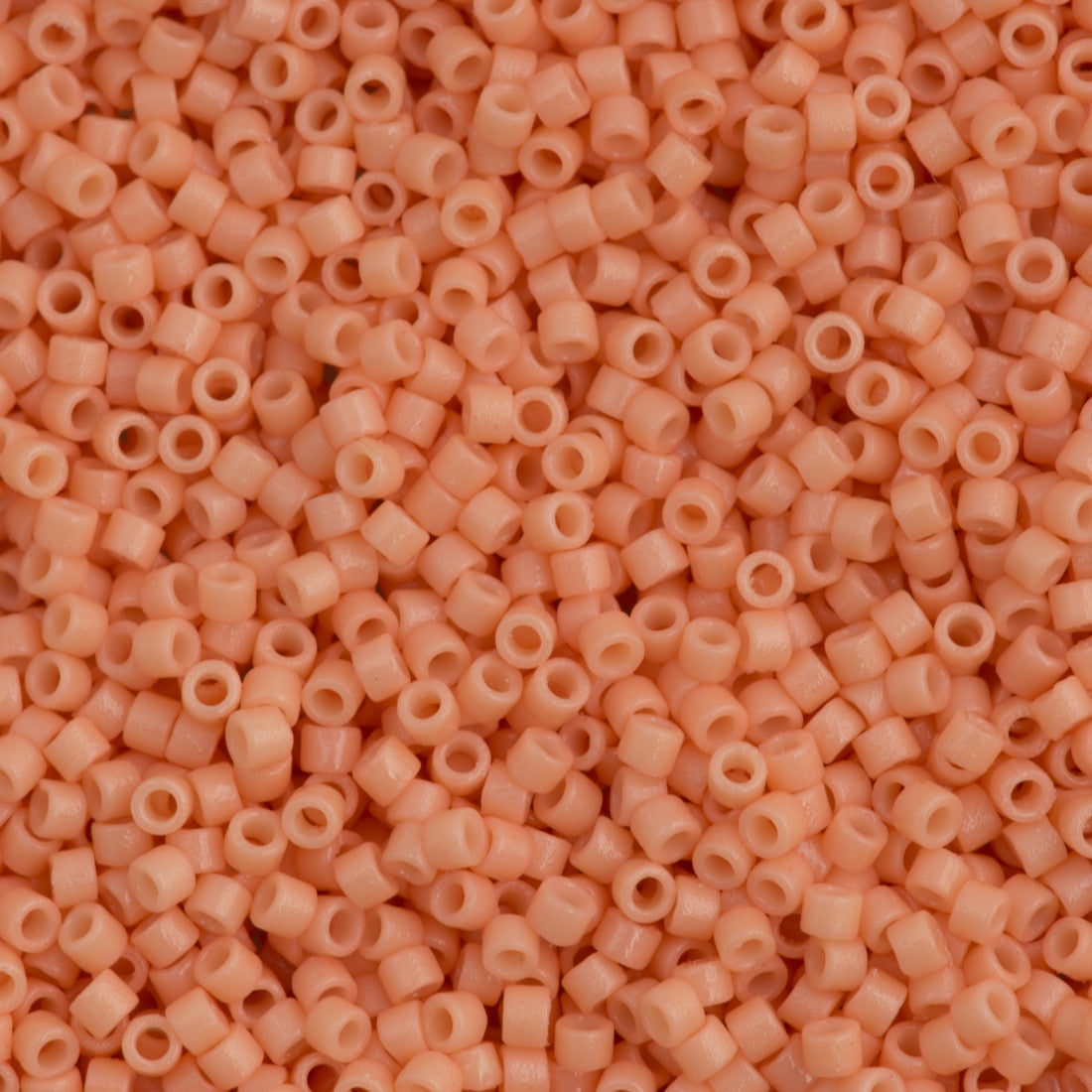 Miyuki Delica Seed Bead 11/0 Duracoat Dyed Opaque Tea Rose 2-inch Tube DB2111