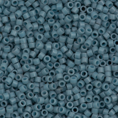 Miyuki Delica Seed Bead 11/0 Duracoat Dyed Opaque Moody Blue 2-inch Tube DB2129