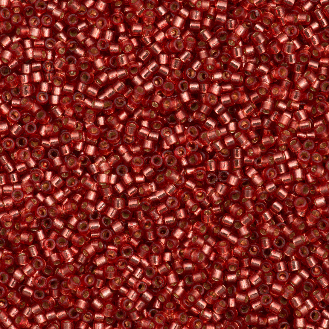 Miyuki Delica Seed Bead 11/0 Duracoat Dyed Silver Lined Light Watermelon 2-inch Tube DB2152