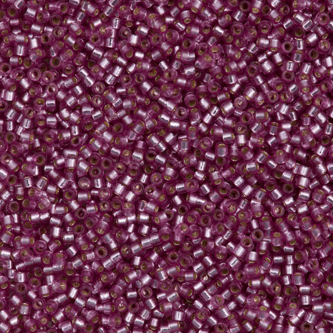 Miyuki Delica Seed Bead 11/0 Duracoat Dyed Silver Lined Orchid 2-inch Tube DB2156