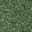 Miyuki Delica Seed Bead 11/0 Duracoat Dyed Silver Lined Dark Sea Foam 7g Tube DB2165