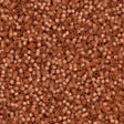 Miyuki Delica Seed Bead 11/0 Duracoat Dyed Semi-Matte Silver Lined Rose Copper 2-inch Tube DB2172