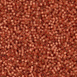 Miyuki Delica Seed Bead 11/0 Duracoat Dyed Semi-Matte Silver Lined Papaya 2-inch Tube DB2178