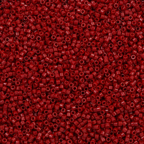 Miyuki Delica Seed Bead 11/0 Duracoat Opaque Dyed Barn Red 2-inch Tube DB2354