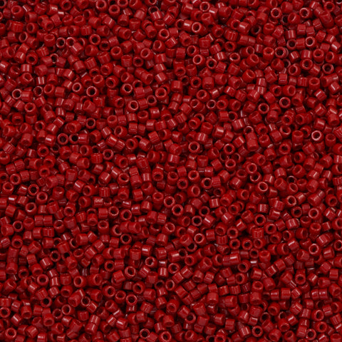 25g Miyuki Delica Seed Bead 11/0 Duracoat Opaque Dyed Barn Red DB2354 ...