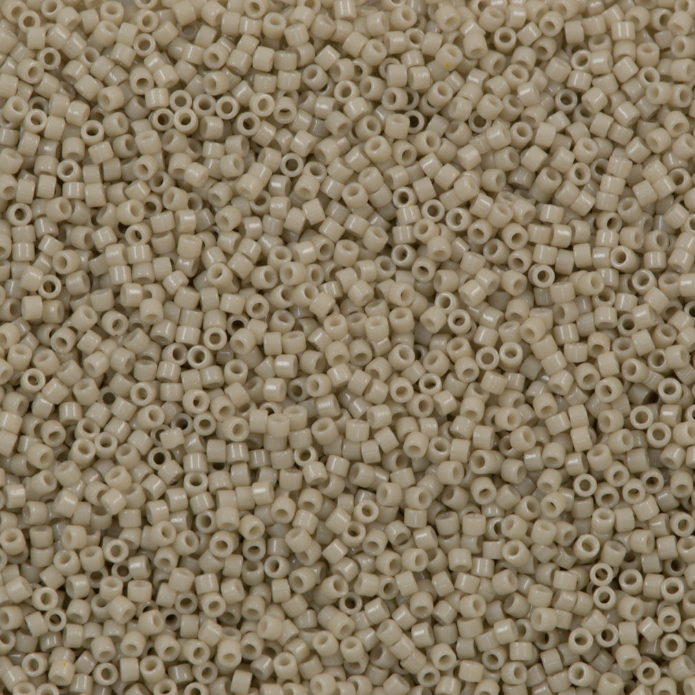 Miyuki Delica Seed Bead 11/0 Duracoat Opaque Dyed Off White 2-inch Tube DB2362