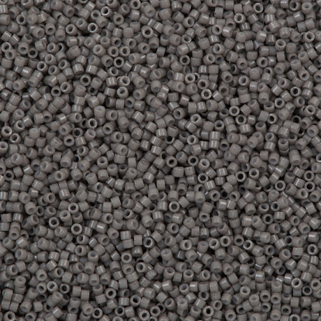 Miyuki Delica Seed Bead 11/0 Duracoat Opaque Dyed Slate Grey 2-inch Tube DB2367