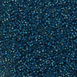 25g Miyuki Delica seed bead 11/0 Fancy Inside Dyed Teal Dark Blue DB2384