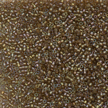 25g Miyuki Delica seed bead 11/0 Fancy Inside Dyed Champagne DB2396