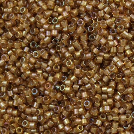 25g Miyuki Delica Seed Bead 11/0 Inside Dyed Color Coffee Latte AB DB288