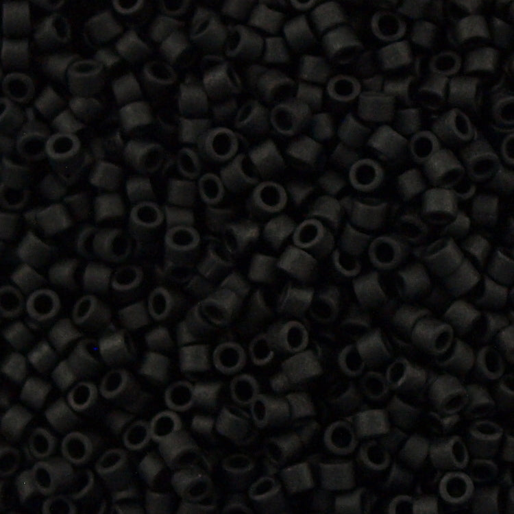 Miyuki Delica DB0004 Black Craft Beads (Size 11/0)