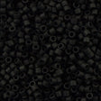 Miyuki Delica Seed Bead 15/0 Matte Black 2-inch Tube DBS310