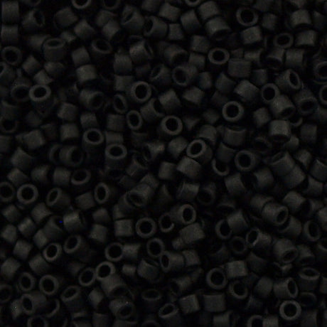 100g Miyuki Delica Seed Bead 11/0 Matte Black DB310