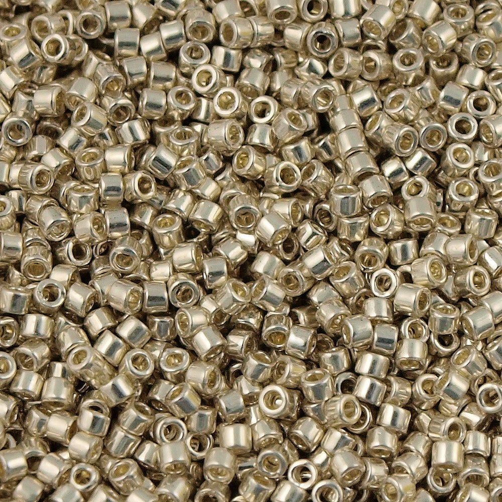 Miyuki Delica Seed Bead 10/0 Galvanized Silver 7g Tube DBM35