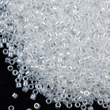 100g Miyuki Delica Seed Bead 11/0 Crystal Luster DB50