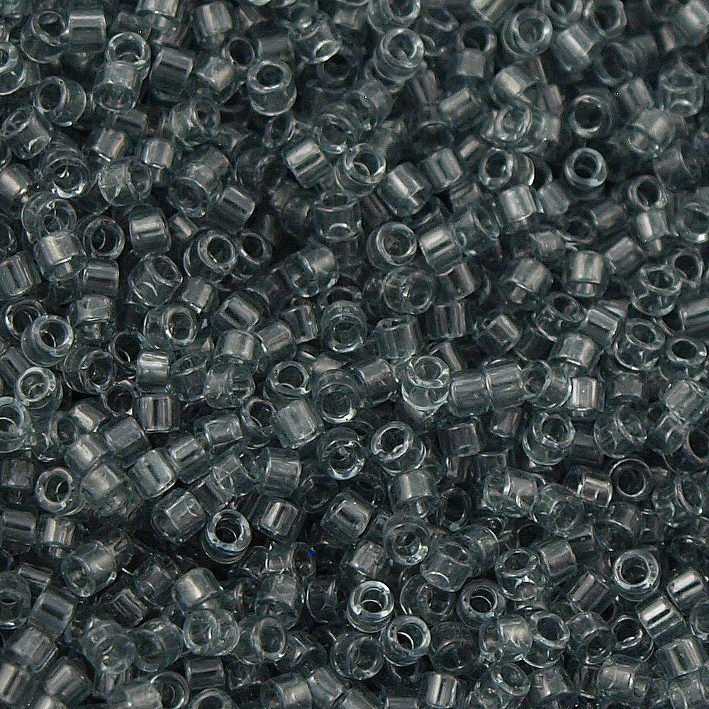 25g Miyuki Delica Seed Bead 11/0 Transparent Grey DB708