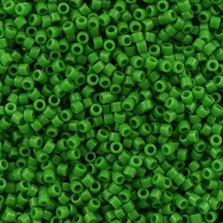 25g Miyuki Delica Seed Bead 11/0 Opaque Pea Green DB724