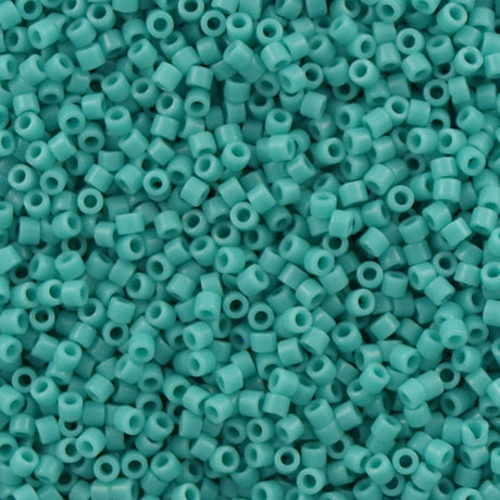 25g Miyuki Delica Seed Bead 11/0 Opaque Turquoise DB729