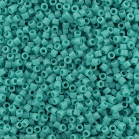 100g Miyuki Delica Seed Bead 11/0 Opaque Turquoise DB729