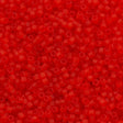 Miyuki Delica Seed Bead 11/0 Matte Transparent Red 2-inch Tube DB745