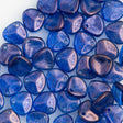 50 Czech 8x7mm Petal Halo Ultramarine Beads (29264)