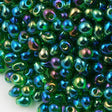 Miyuki Drop Fringe Seed Bead Transparent Green AB 10g (179)