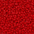 MiniDuo 2x4mm Two Hole Beads Opaque Red 8g Tube (93200)