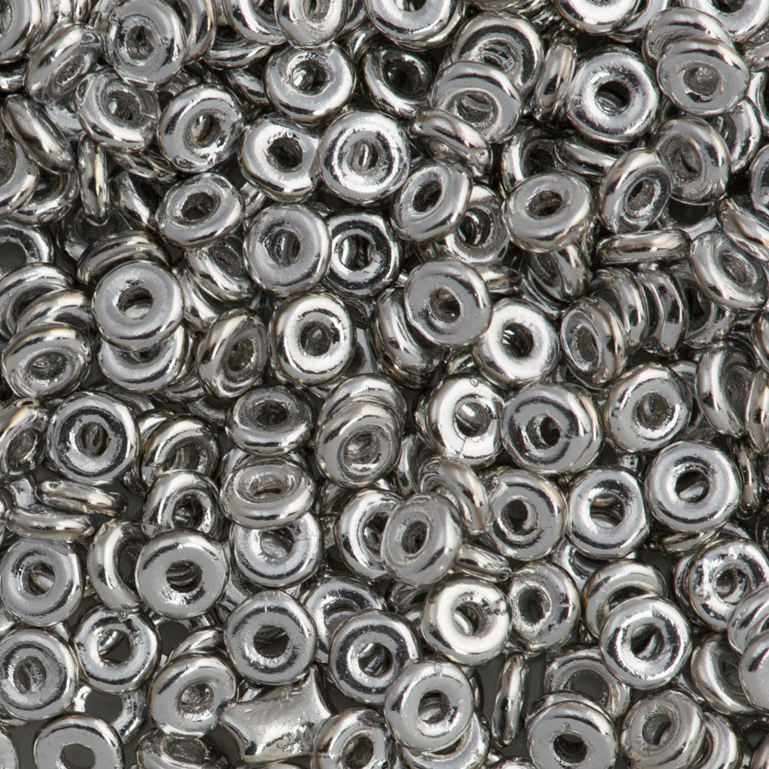 Czech O Beads Silver 7.9g Tube (27000)