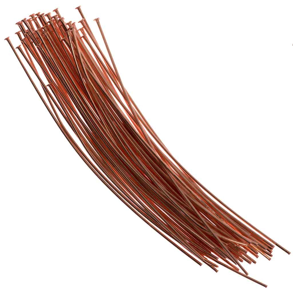 Headpin 2 inch Copper Plated 24ga 144pcs