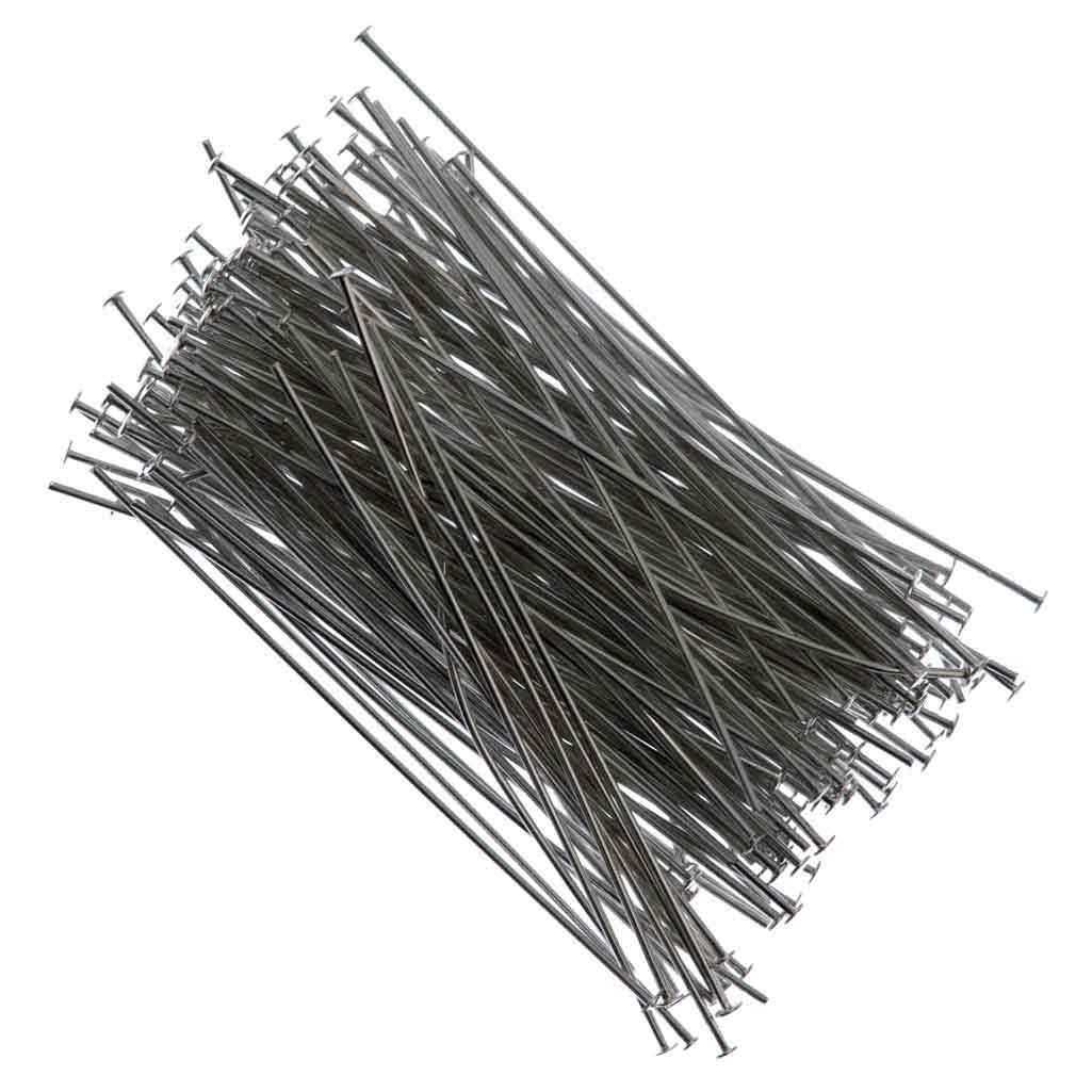 Headpin 2 inch Nickel Plated 21ga 144pcs