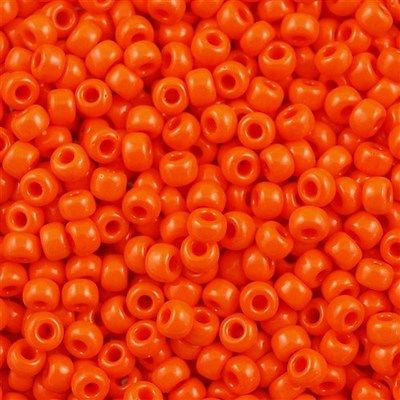 Miyuki Round Seed Bead 6/0 Opaque Orange 20g Tube (406)