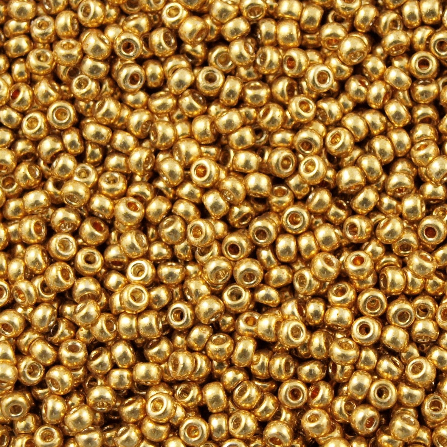 15-4202 Miyuki Seed Beads Size 15/0 Duracoat Galvanised Gold