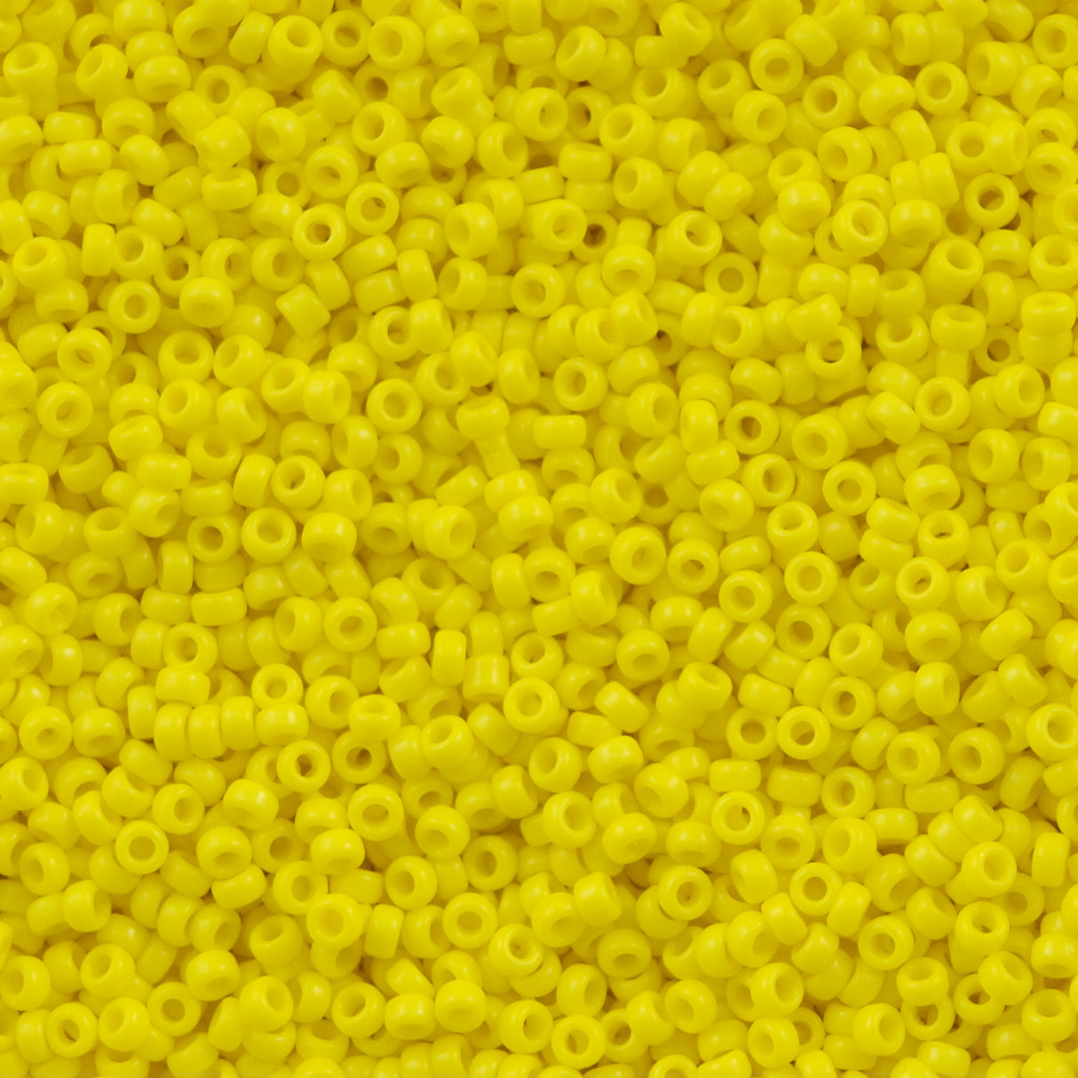 50g Miyuki Round Seed Bead 11/0 Opaque Yellow (404)